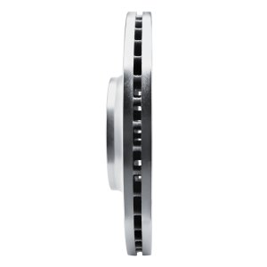 Mercedes-Benz GLE350 Brake Rotor (1) - Front Left - R1 Concepts - Drilled & Slotted - Silver - `20-`25